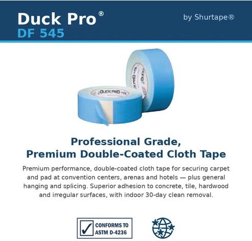 Shurtape DF-545 Carpet Tape (DF-642 Replacement)