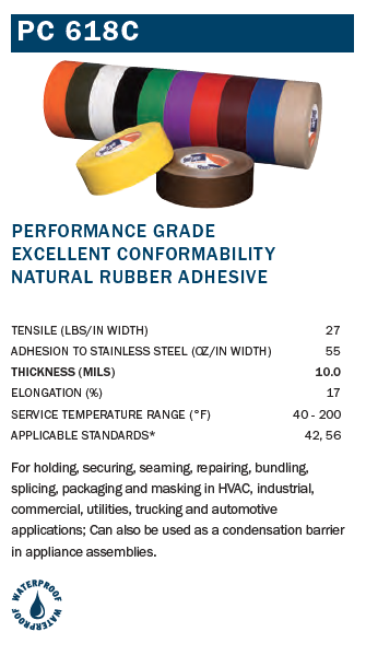 Shurtape PC618C Colored Duct Tape- Roll-TapeMonster